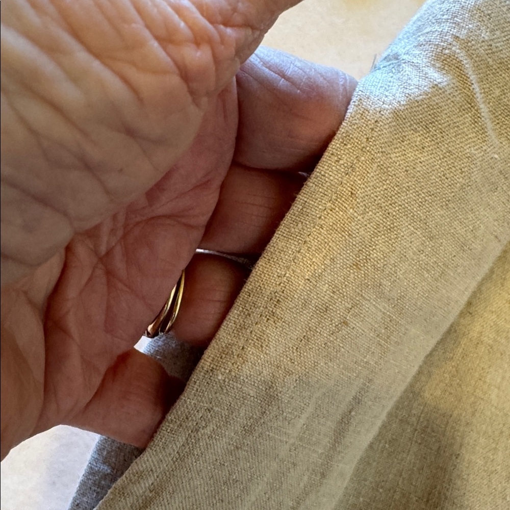 J Jill 100% Linen Natural Elastic Waist Pull On Pants Pockets SizeXL - Picture 5 of 7
